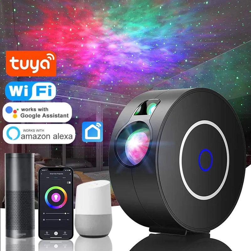 WiFi Smart Galaxy & Aurora Night Light Projector