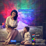 WiFi Smart Galaxy & Aurora Night Light Projector