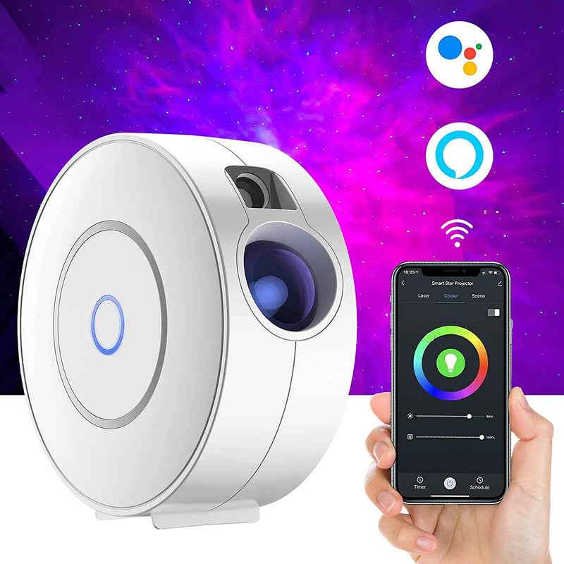 WiFi Smart Galaxy & Aurora Night Light Projector